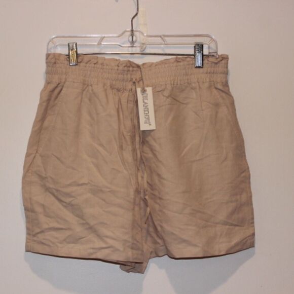 NWT BlankNYC High Waisted Nude Linen Shorts Women Size Medium - Picture 1 of 5